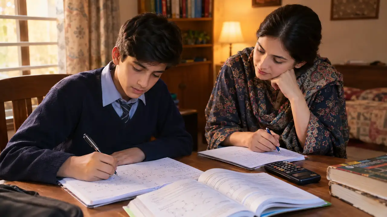 Home Tutor in F 7 Islamabad helping a Pakistani student with schoolwork