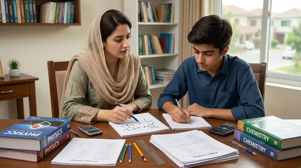 Home tutor in G 8 Islamabad teaching Physics and Chemistry to a student