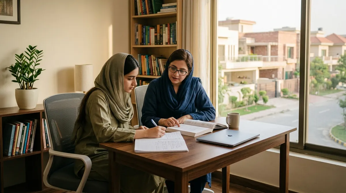 Home tutor in G 12 Islamabad providing personalized study support at home