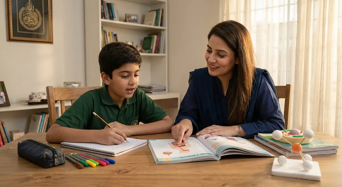 Home tutor in G 6 Islamabad teaching a student during a one-to-one lesson