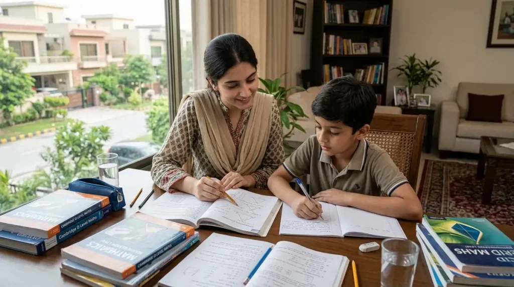 Home Tutor in G 9 Islamabad helping a student study mathematics at home