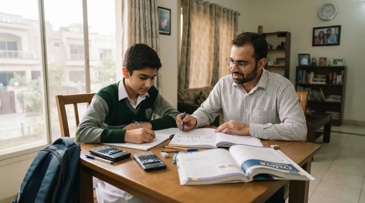 Home Tutor in Satellite Town Rawalpindi teaching a student at home