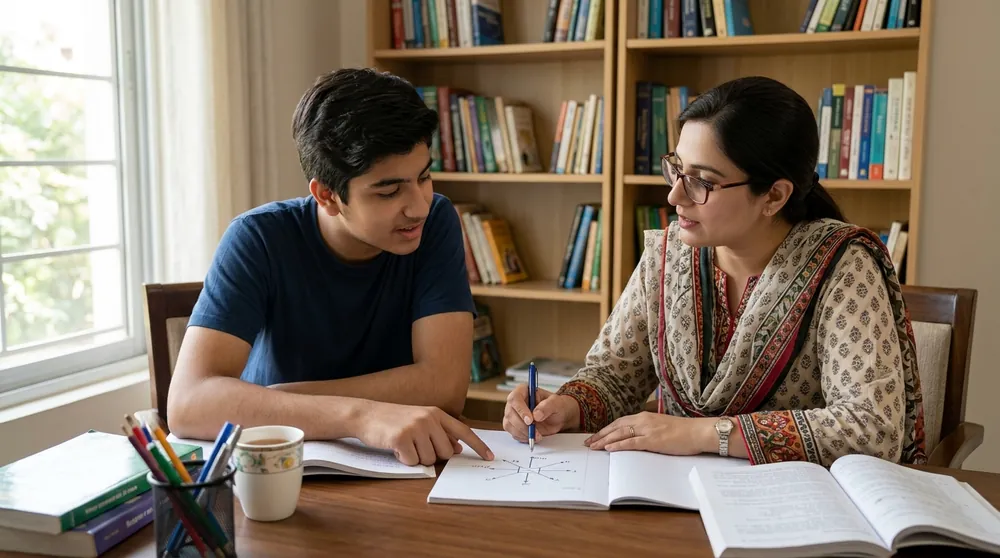 Home tutor in G 8 Islamabad helping a student with science studies