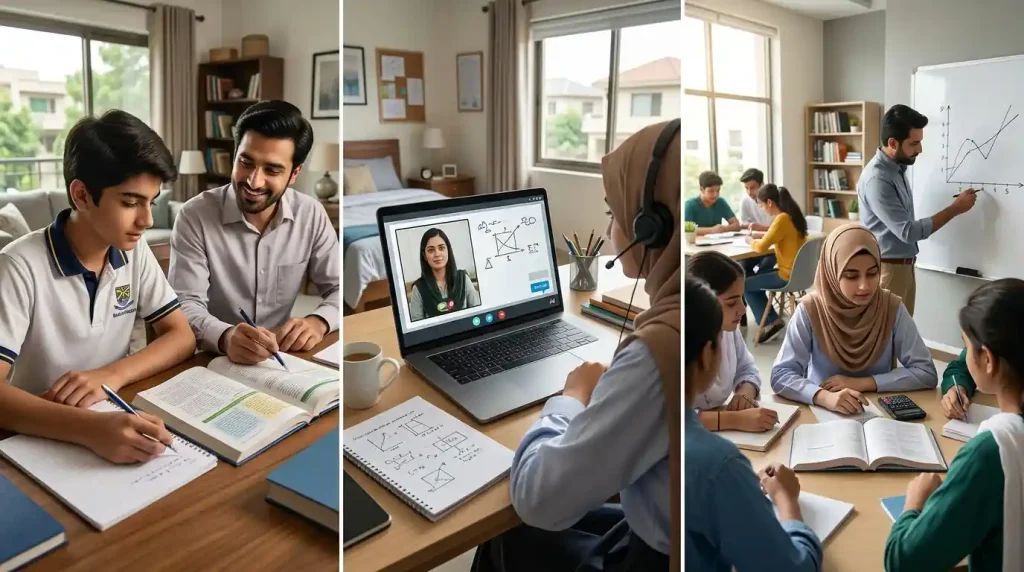 Home tutors in Islamabad providing one-to-one tutoring, online classes, and group study sessions