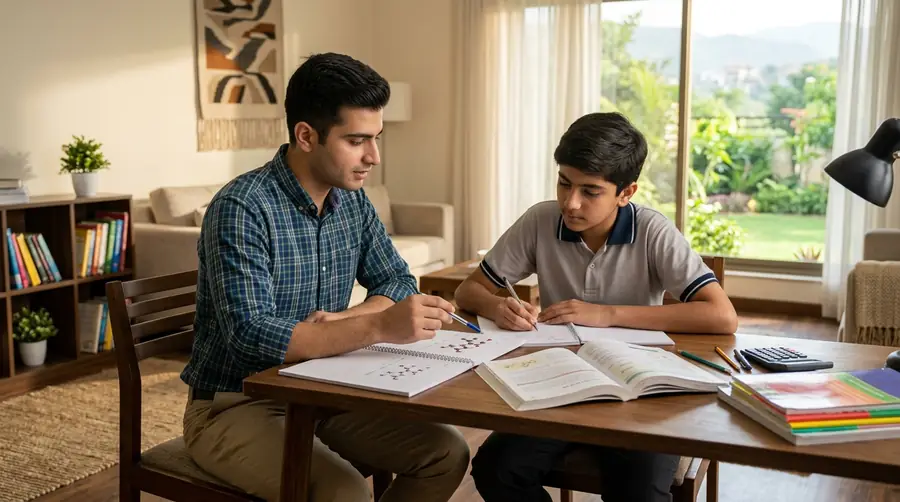 Home tutor in Barakahu Islamabad providing personalized academic guidance to a student