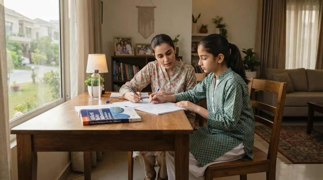 Home tutor in G 7 Islamabad teaching a student at home