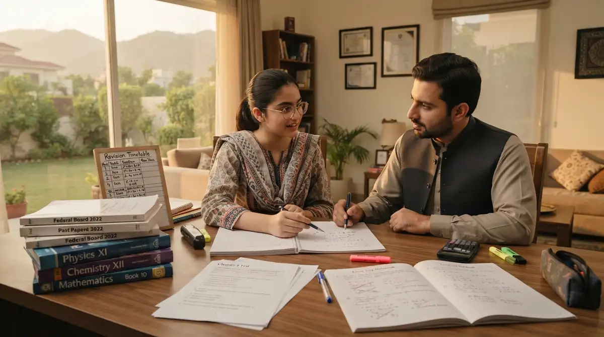 Home tutor in I 8 Islamabad helping a school student with mathematics