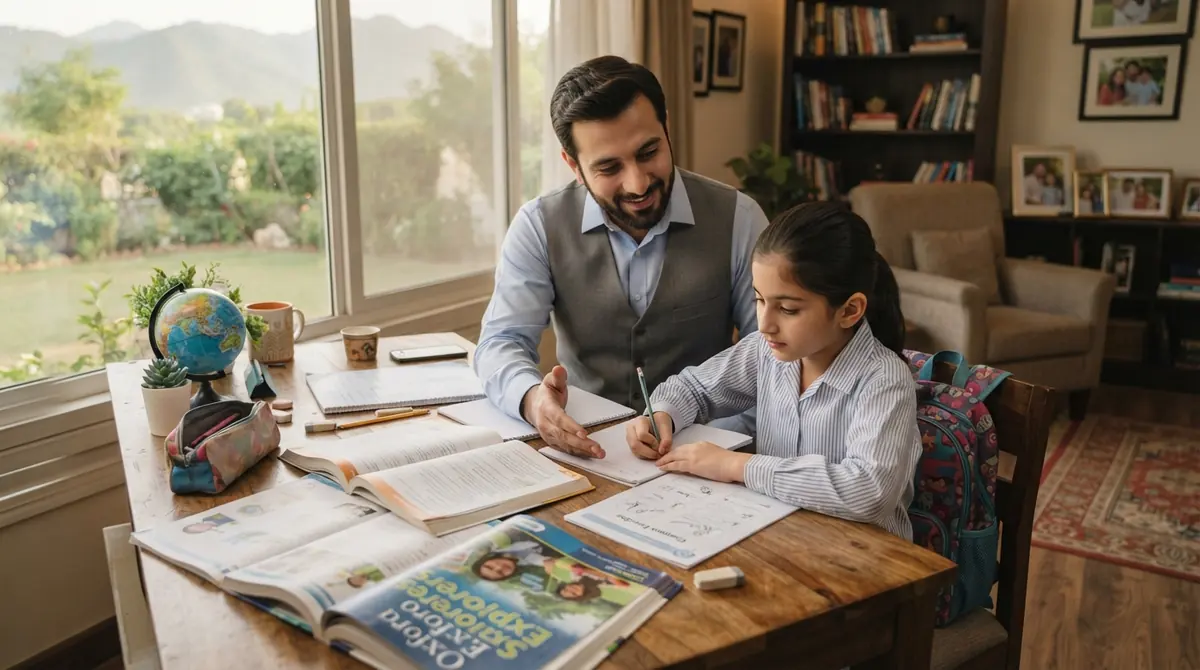 Home tutor in Bahria Enclave Islamabad teaching a student physics
