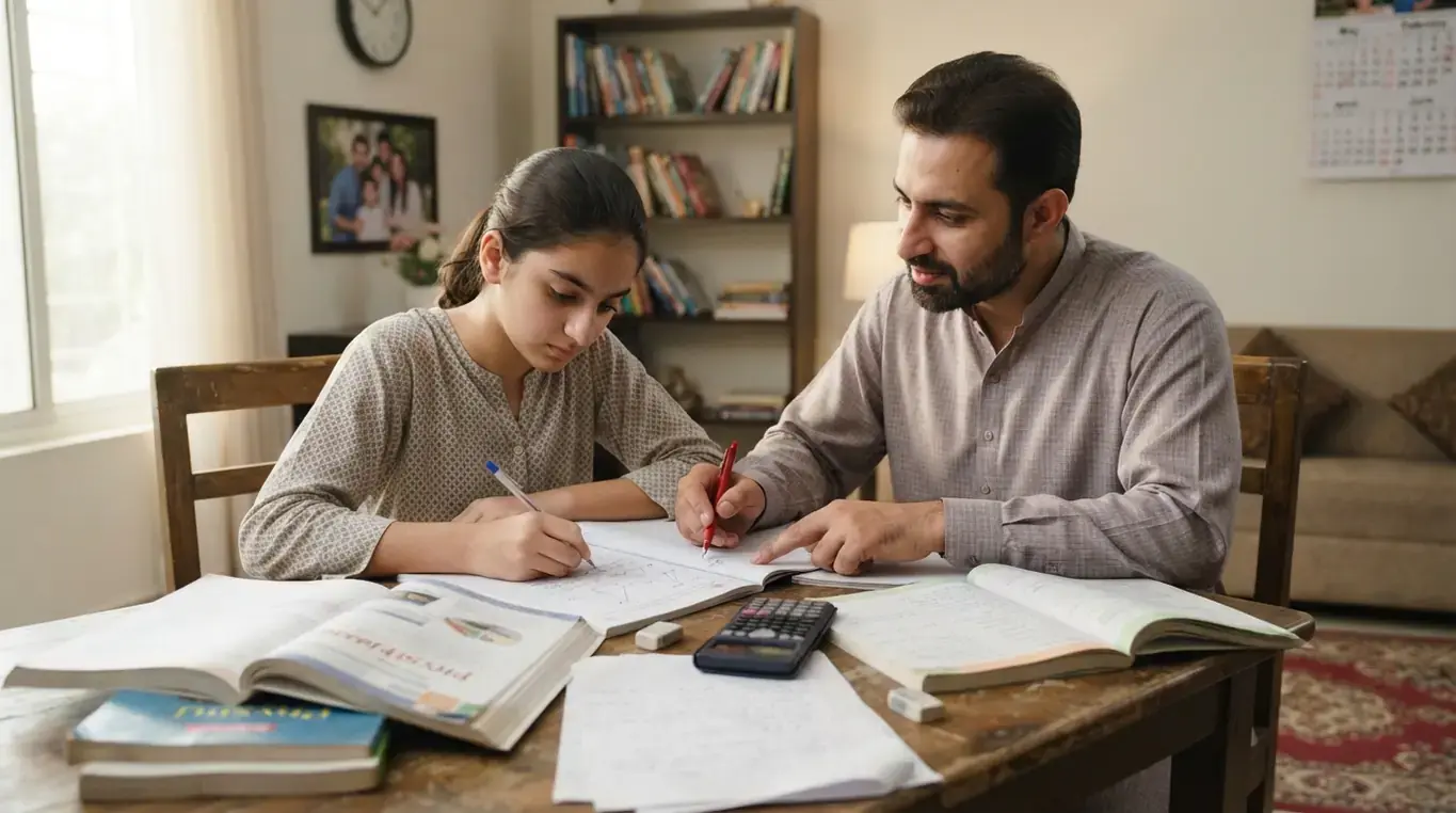 Home tutor in Chaklala Rawalpindi teaching a student at home