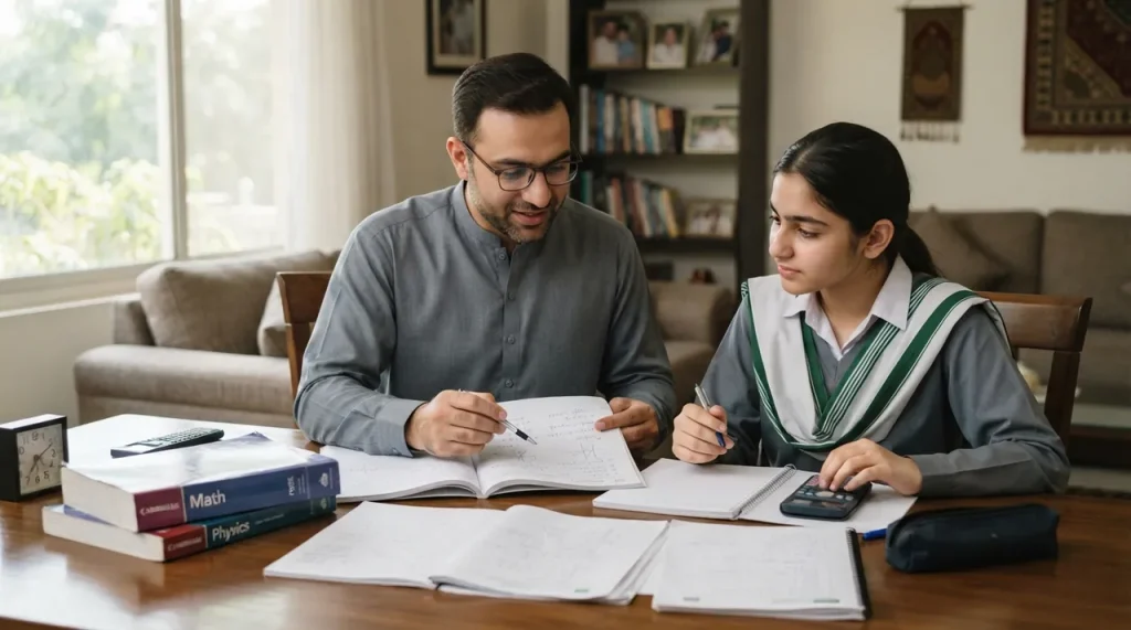 Home tutor in Gulraiz Rawalpindi explaining mathematics concepts
