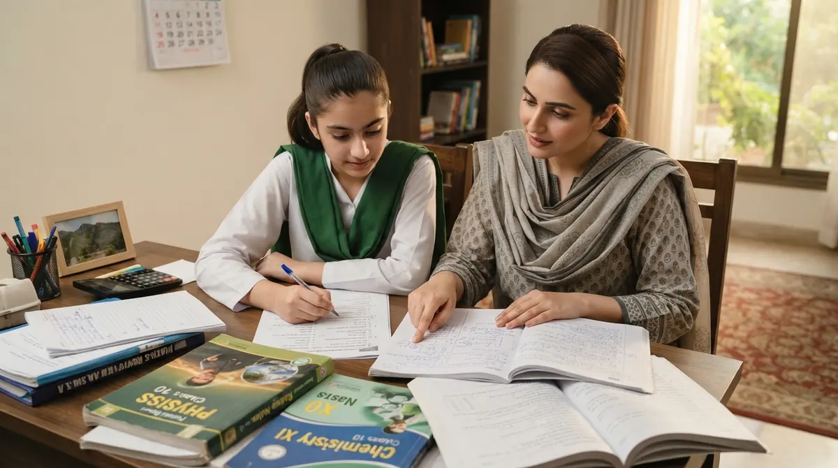 Home tutor in I 11 Islamabad helping a student with schoolwork and exam preparation