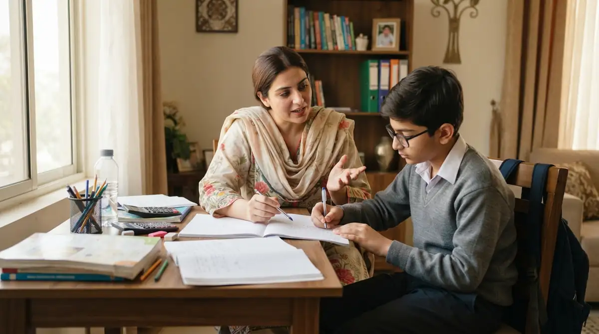 Home tutor in Askari Rawalpindi providing personalized lessons to a student