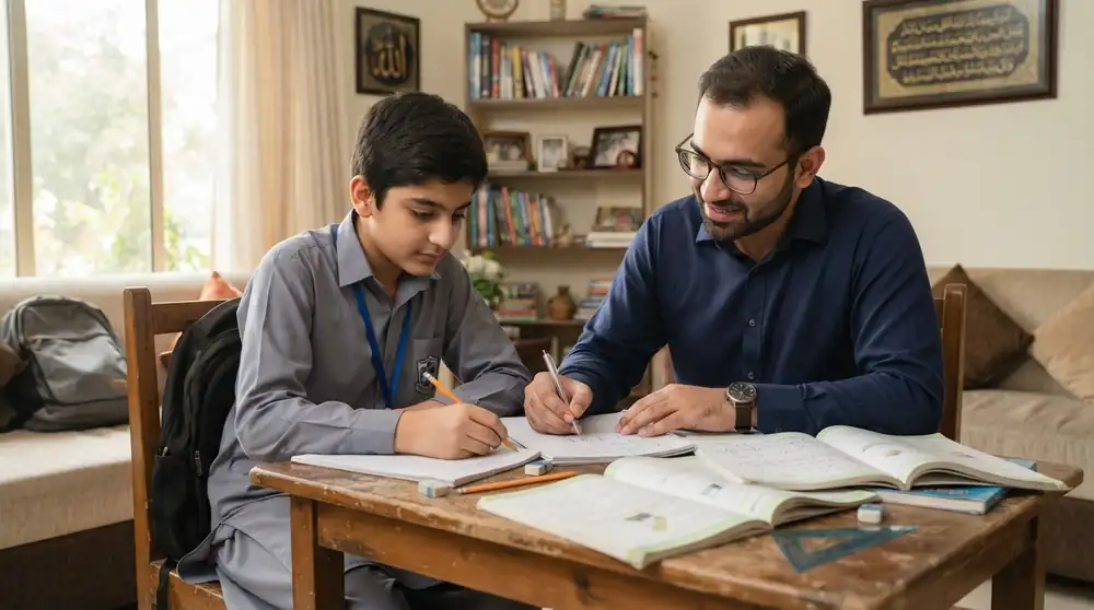 Home tutor in I 12 Islamabad teaching a student one to one