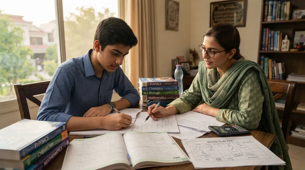 Home tutor in I 9 Islamabad preparing a student for science and mathematics exams