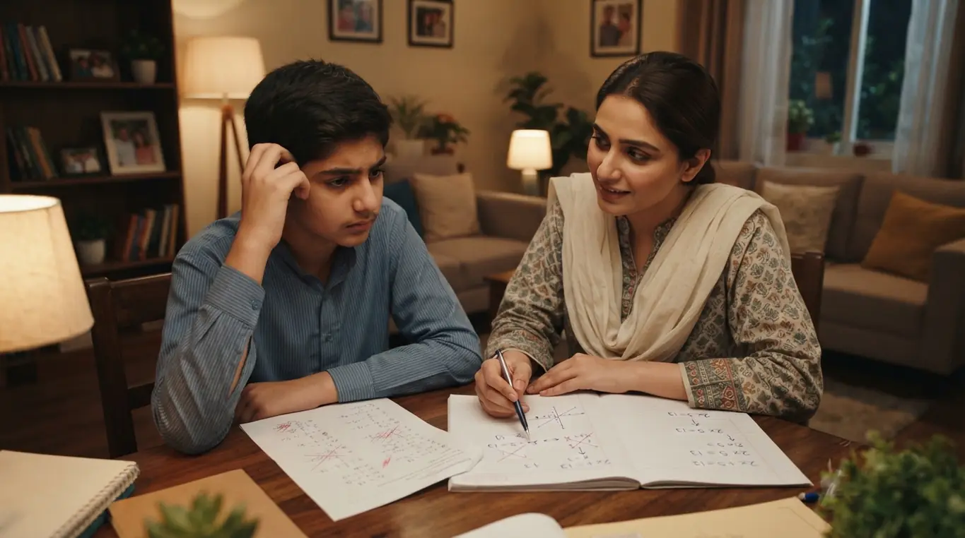 Home tutor in Cantt Rawalpindi helping a student with schoolwork